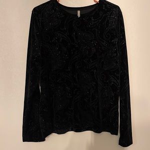 Woman’s Velvet and Sparkle Tunic - Size XL